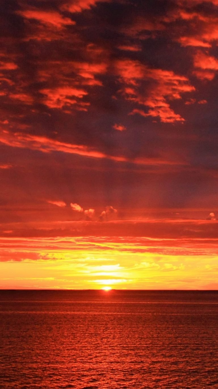 Horizon Sunrise Sea Sun Wallpaper 1080x1920 1