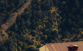 Karabakh Armenia Nature With Mountain House Fall iphone wallpaper