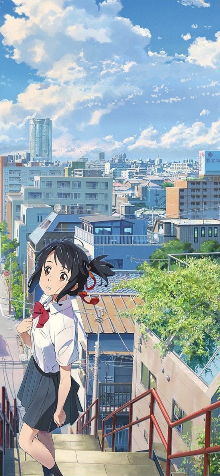 Kimi No Na Wa Mitsuha Miyamizu Taki Tachibana phone wallpaper 1
