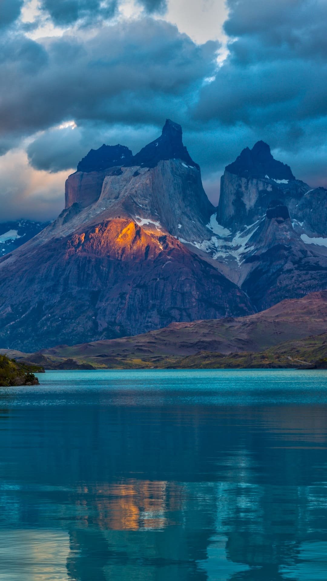 Landscape Argentina Mountain Lake Patagonia Clouds Wallpaper 1080x1920 1