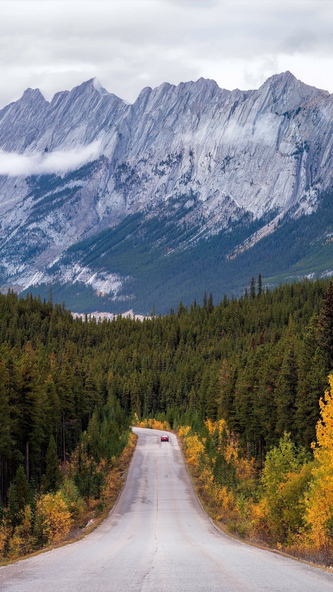 Mountains Road Distance Turn Wallpaper 1080x1920 1