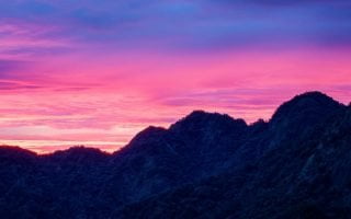 Mountains Sunset Flowers Wallpaper 1080x1920 1