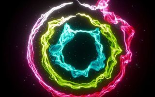 Neon Color Circles iPhone Wallpaper scaled