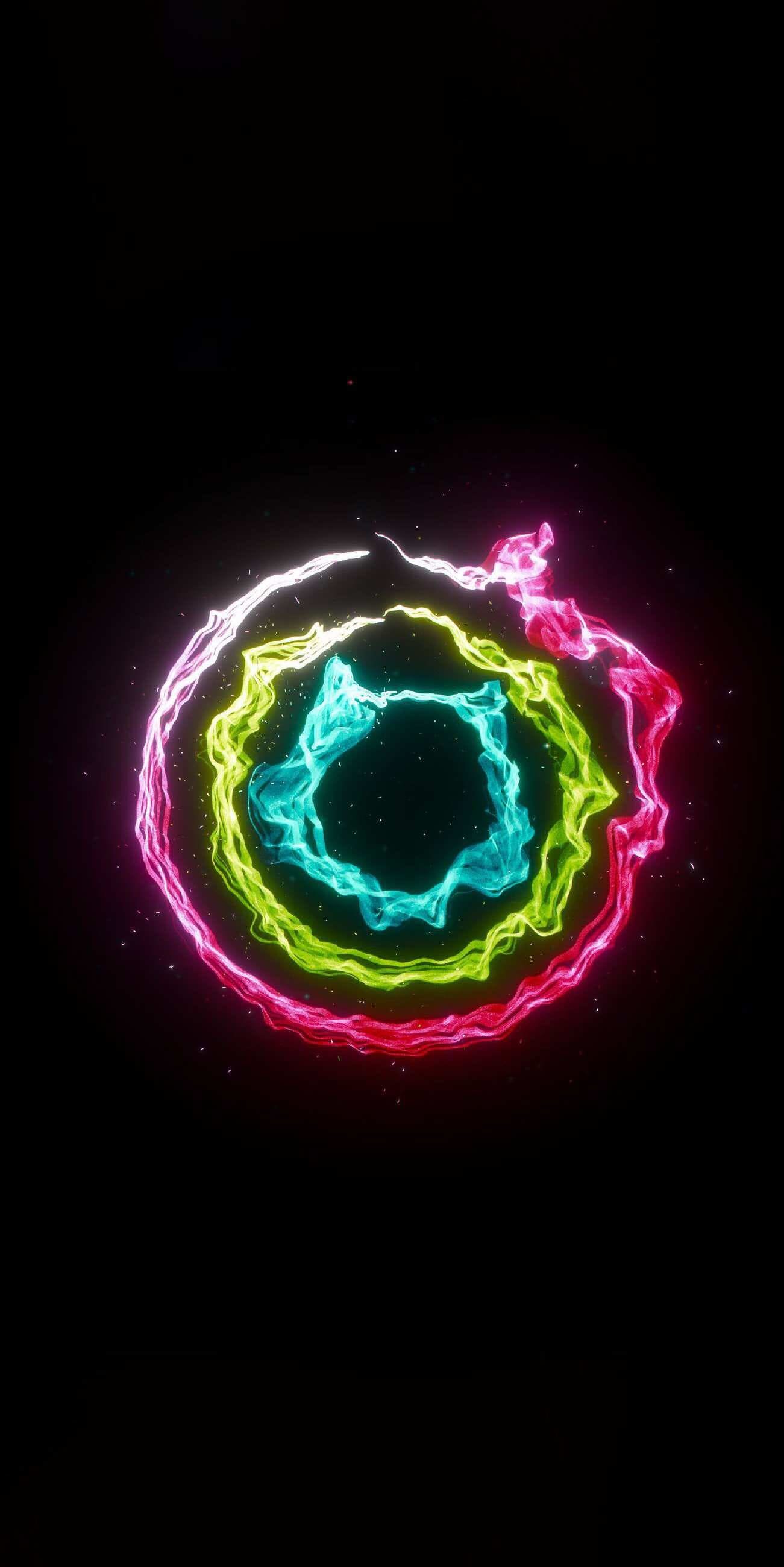 Neon-Color-Circles-iPhone-Wallpaper
