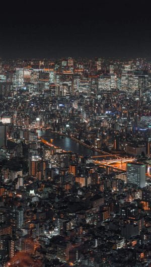 Night City iPhone Wallpaper