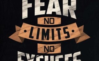 No Fear No Limits No Excuses Quote wallpapers iphone