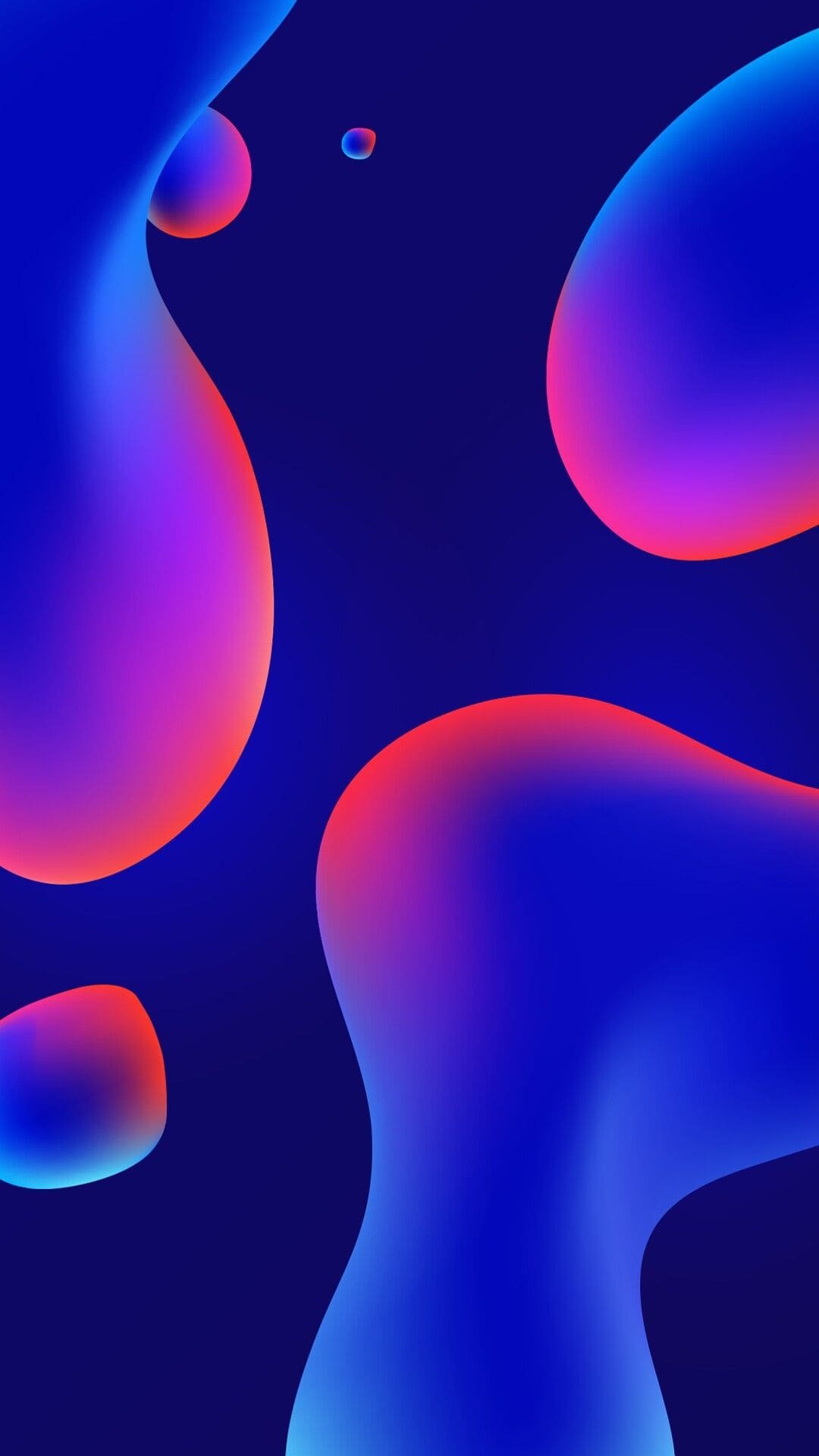 Oil Bubbles Abstract iPhone Wallpaper