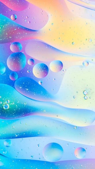 Oil Bubbles iPhone Wallpaper scaled
