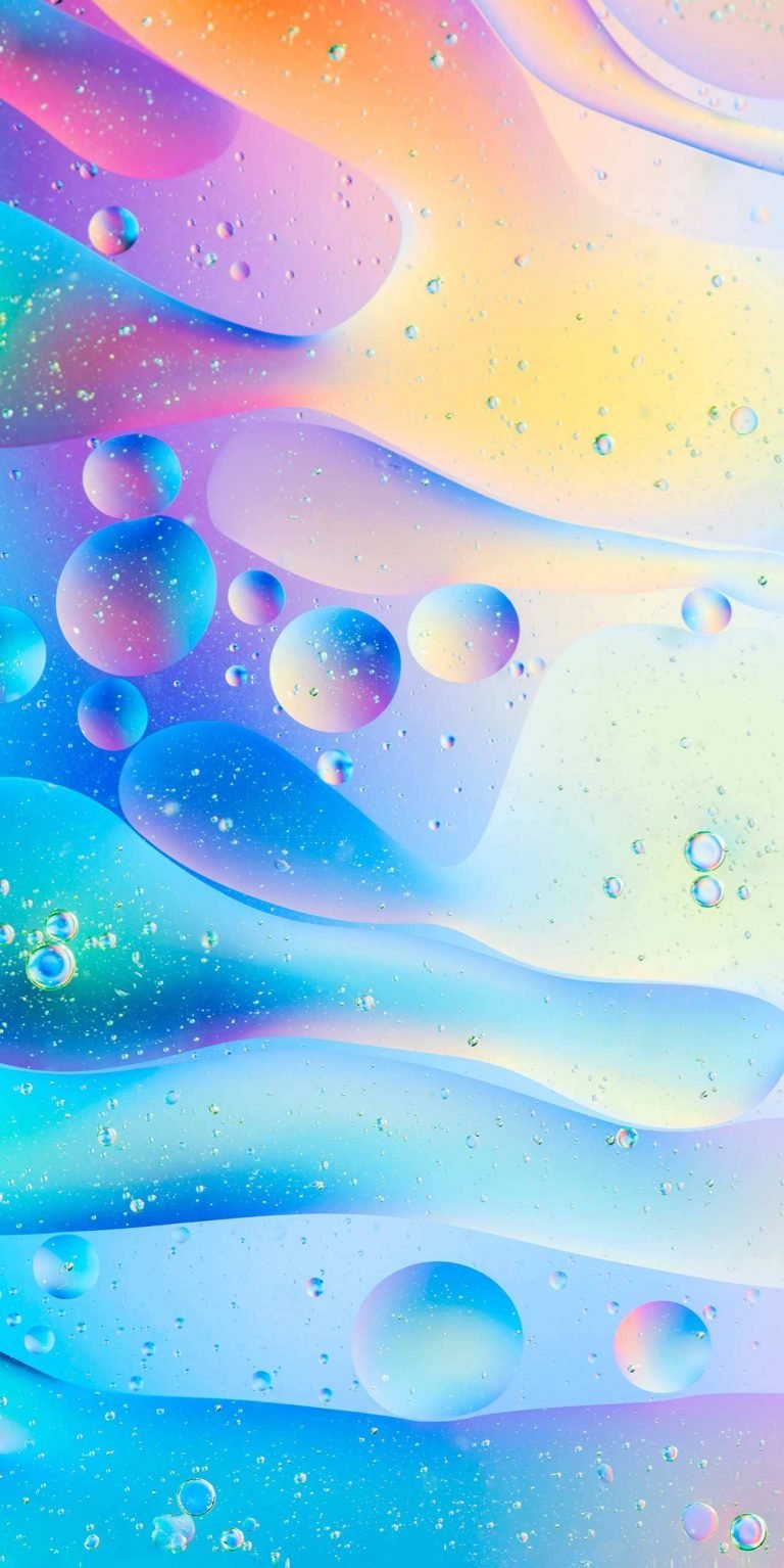 Oil Bubbles iPhone Wallpaper scaled