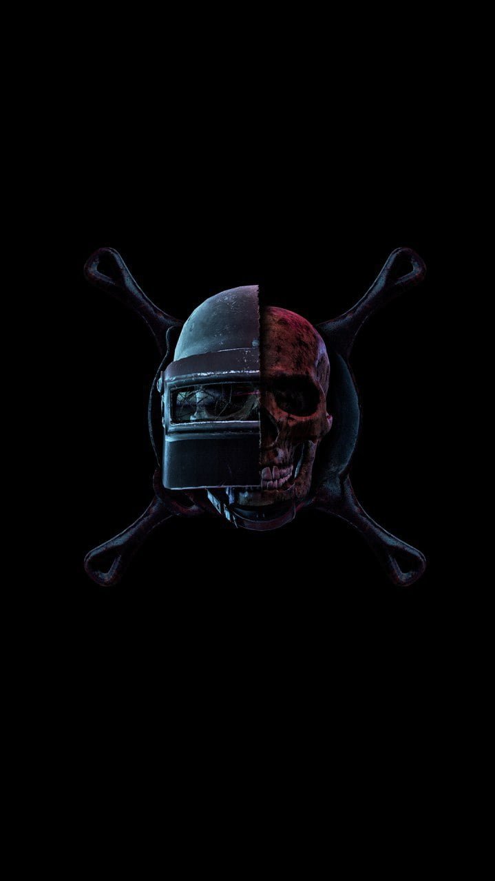 PUBG Helmet Art iPhone Wallpaper