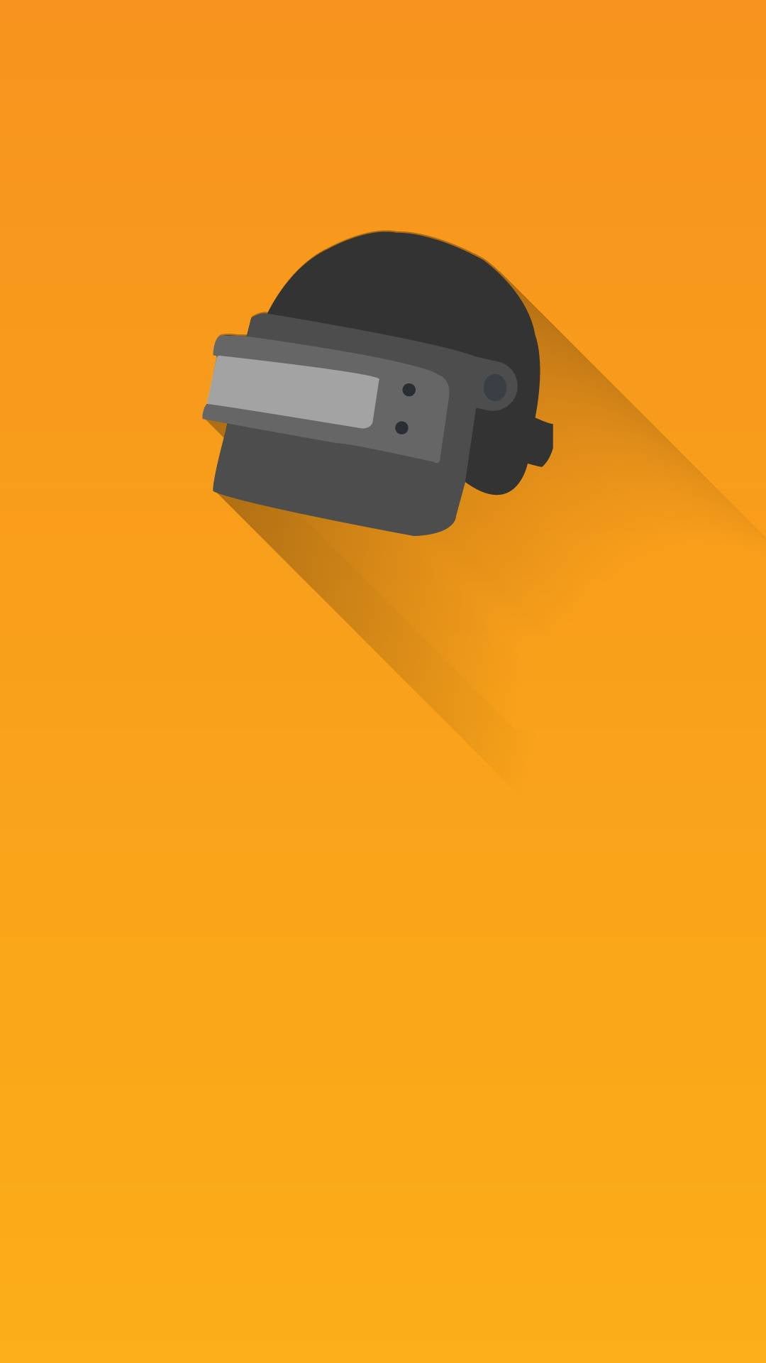 PUBG Helmet Minimal iPhone Wallpaper