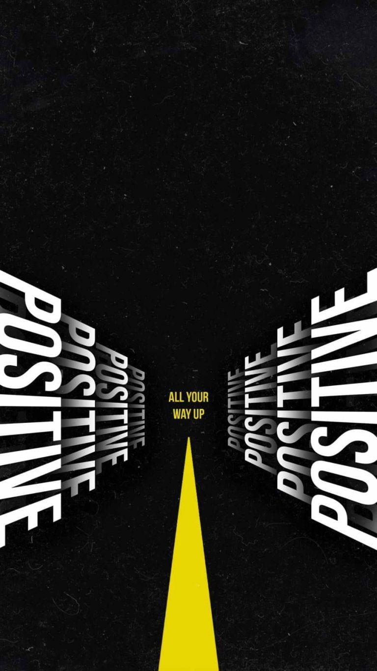 Positive iPhone Wallpaper Quote