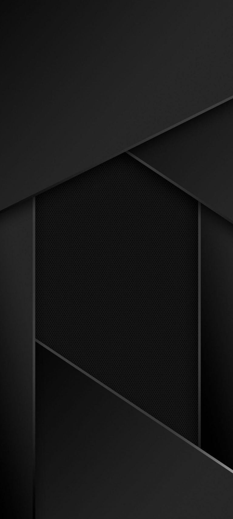 Pure Black Material Phone Wallpaper HD