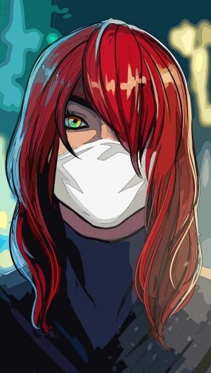 Red Hairs Anime iPhone Wallpaper