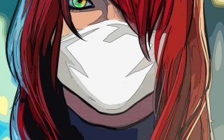 Red Hairs Anime iPhone Wallpaper