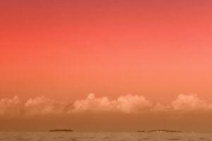 Red sky and sea Wallpaper 300x585 1