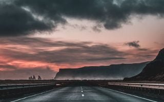 Road Marking Clouds Wallpaper 1080x1920 1