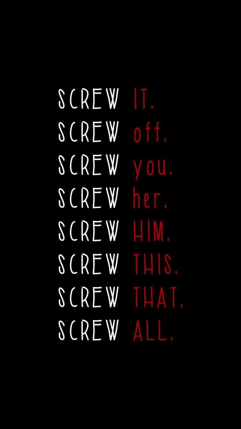Screw All iPhone 13 wallpaper