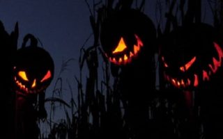 Smiling Halloween smiles black eyes pumpkins jack o lanterns