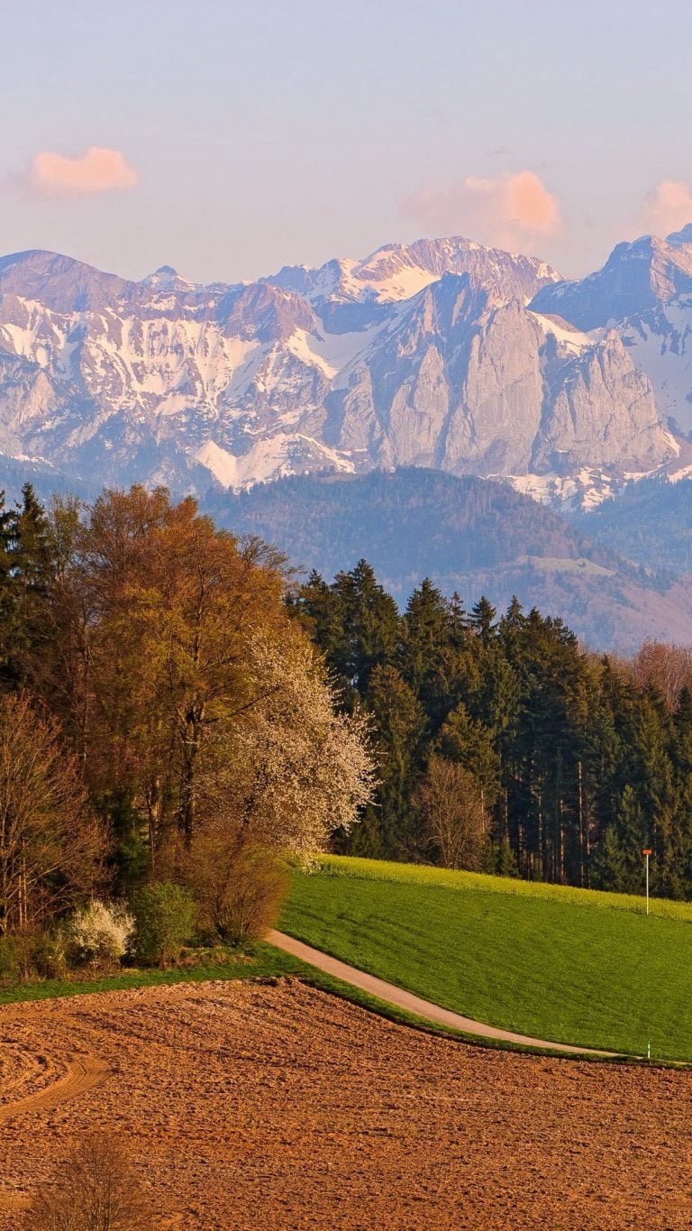 Switzerland Mountains Landscape Sky Autumn Wallpaper 1080x1920 1