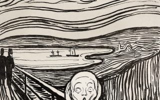 The scream iPhone wallpaper Edvard Munch mobile background famous painting