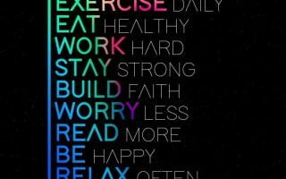 Think Positively iPhone Wallpaper