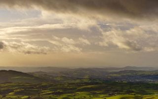 Valley Land Sky Wallpaper