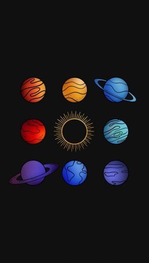 Vector Planets Wallpaper 136