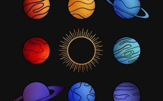 Vector Planets Wallpaper 136