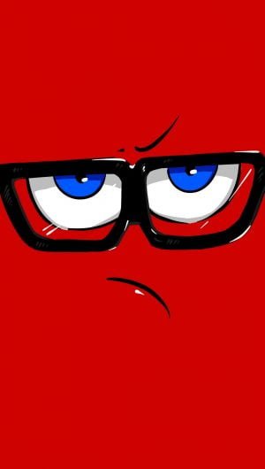 Vector Red Angry Face Wallpaper 167