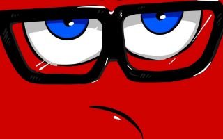 Vector Red Angry Face Wallpaper 167