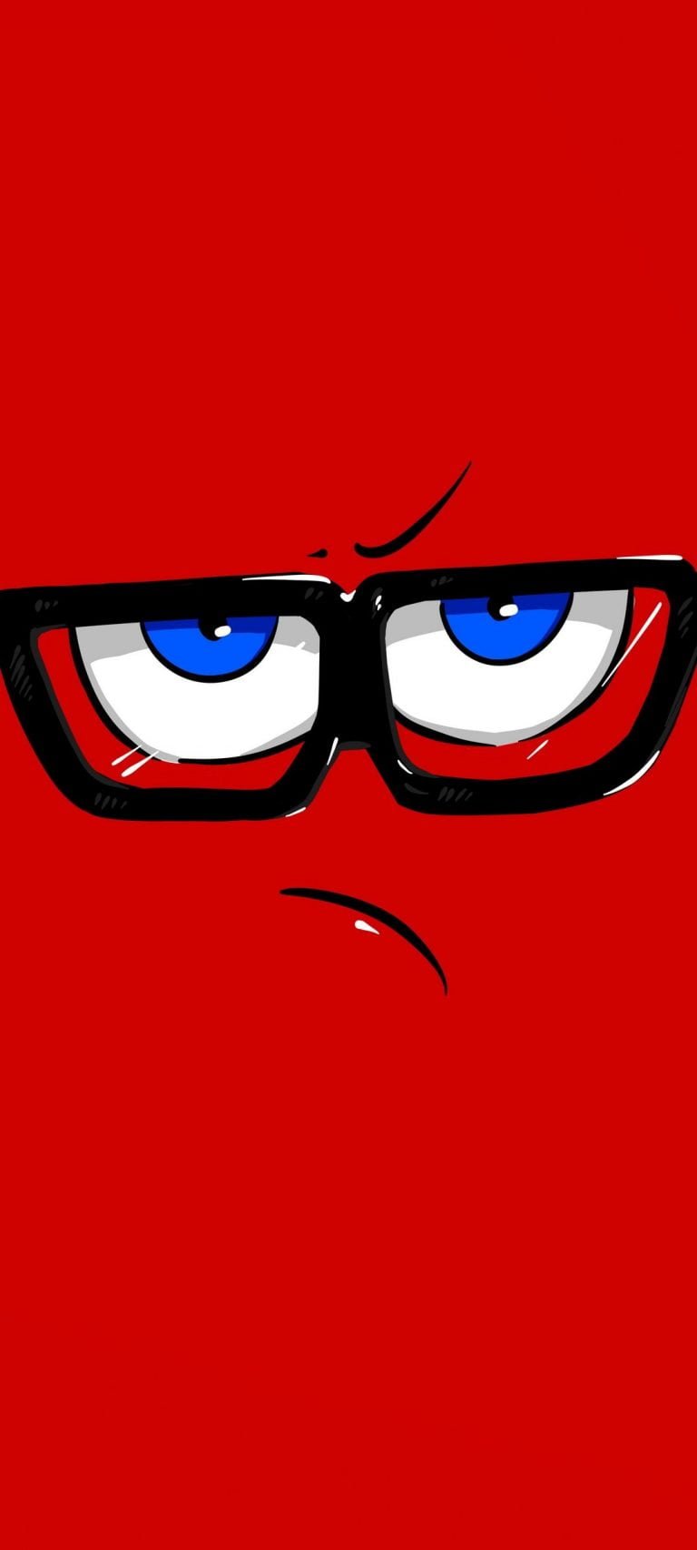 Vector Red Angry Face Wallpaper 167