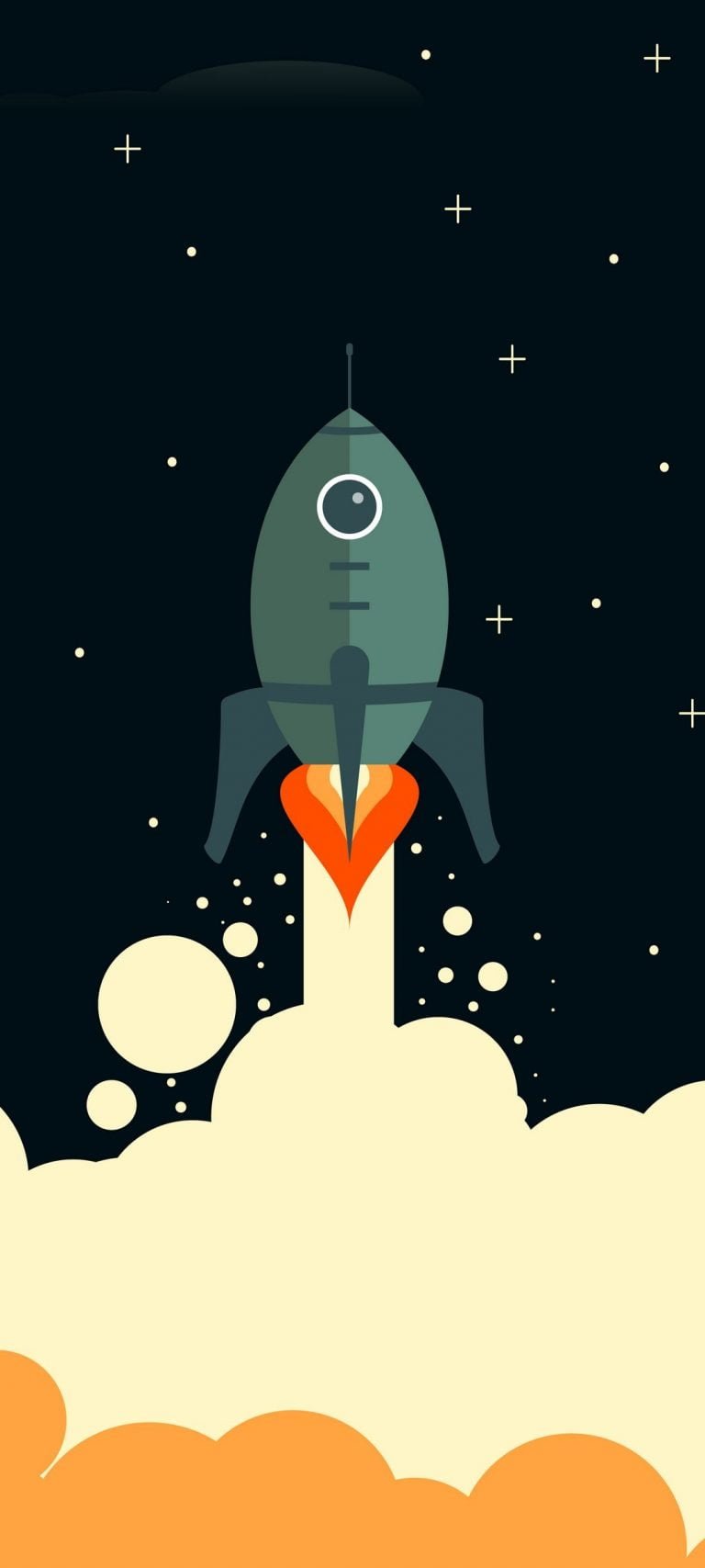 Vector Rocket Black Wallpaper 116