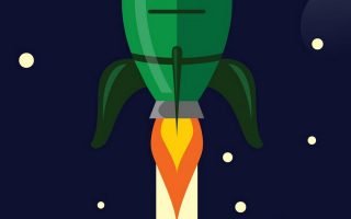 Vector Rocket Wallpaper 140