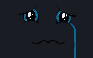 Vector Sad Amoled Black Wallpaper 047