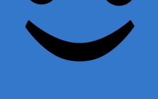 Vector Smile Blue Wallpaper 084