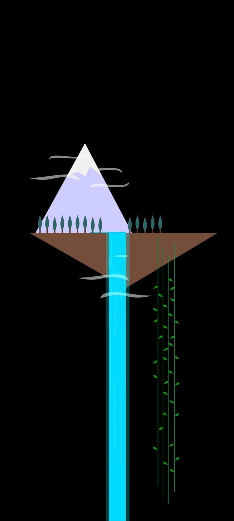 Vector Waterfall Wallpaper 091