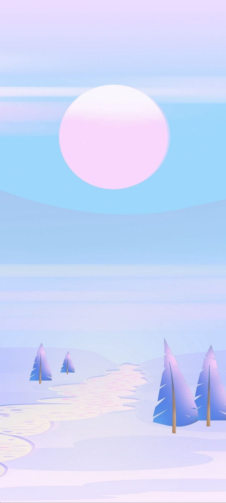 Vector Winter Nature Wallpaper 030