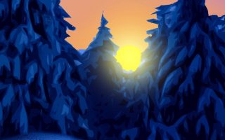 Vector Winter Snow Wallpaper 026
