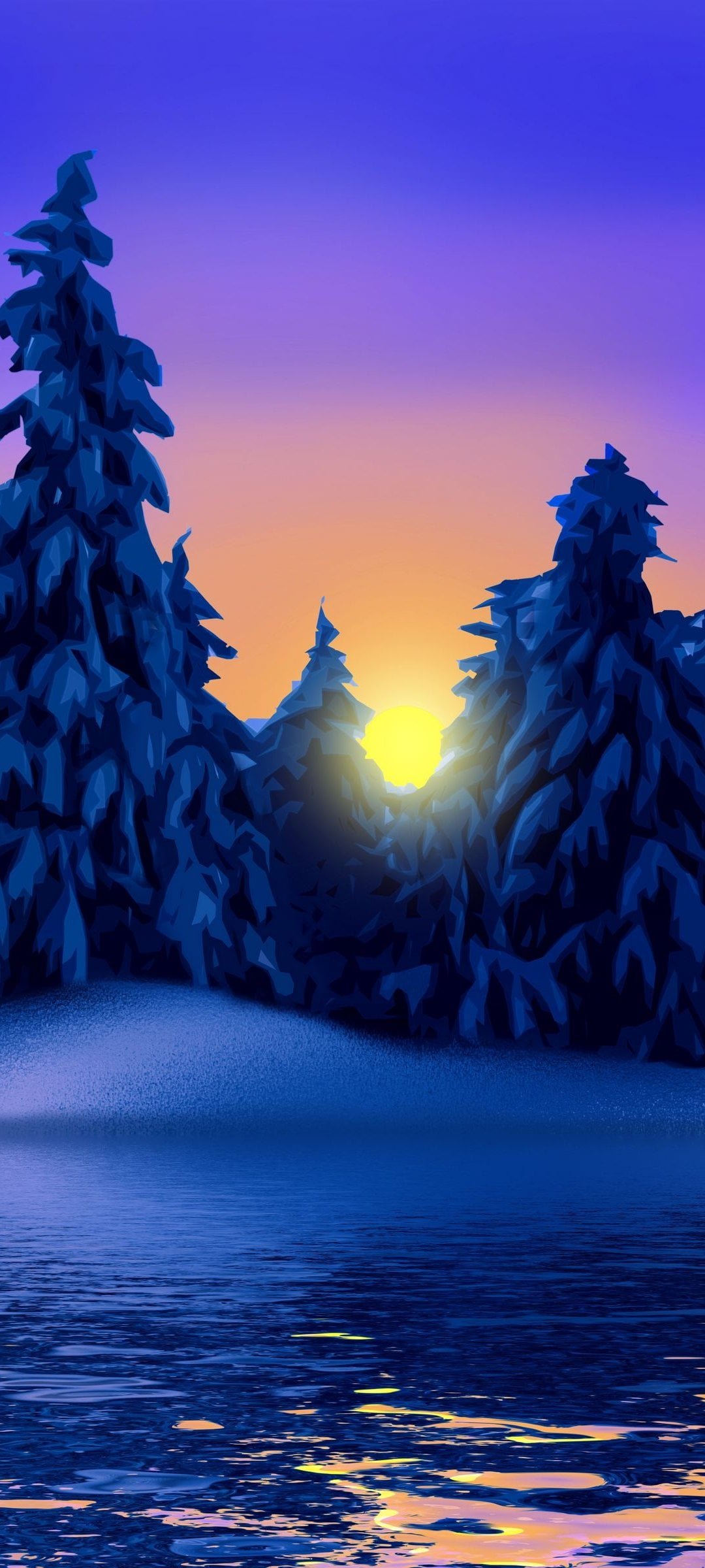 Vector Winter Snow Wallpaper 026