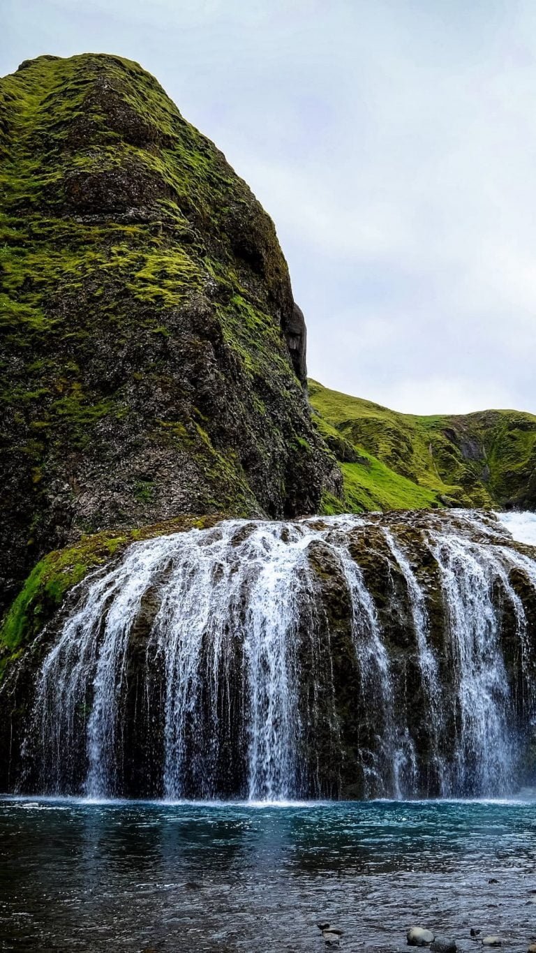 Waterfall River Stones Current Wallpaper 1080x1920 1