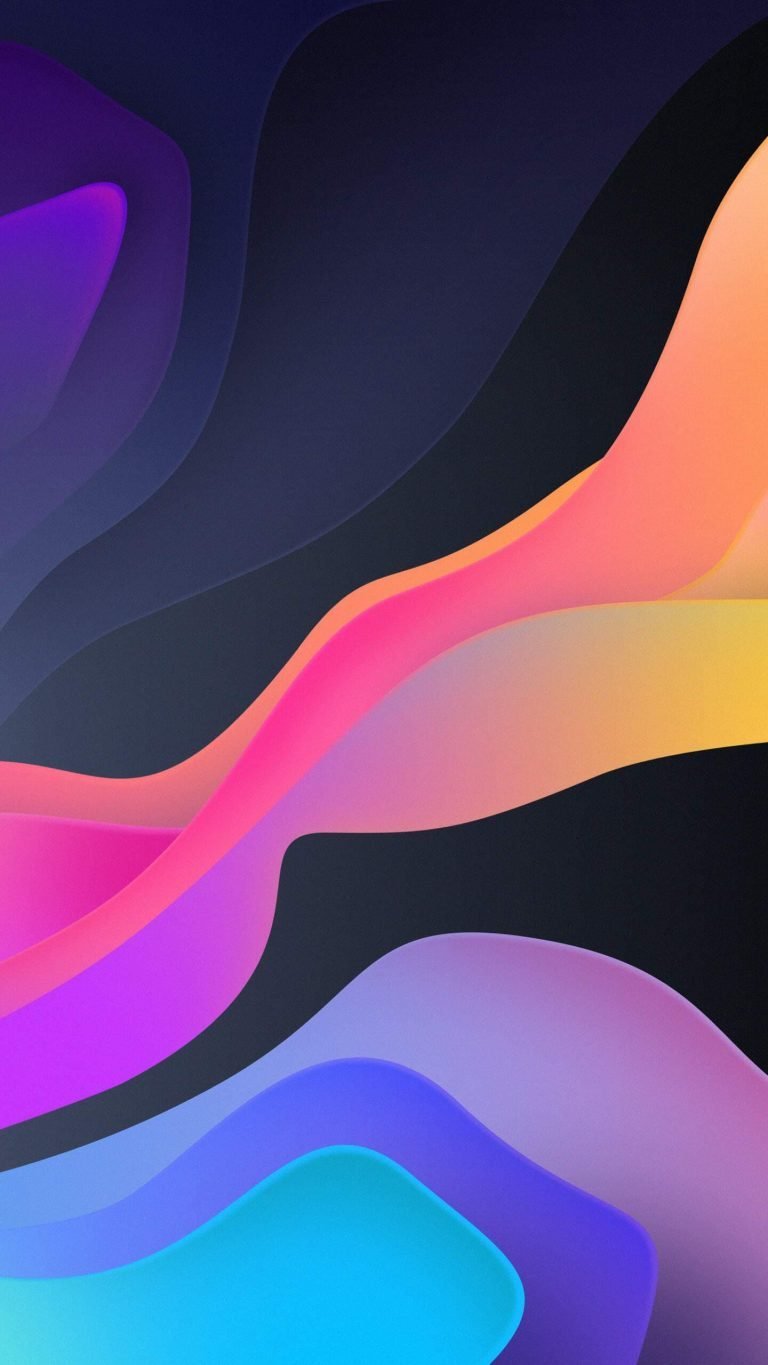 Waves of Color iPhone Wallpaper