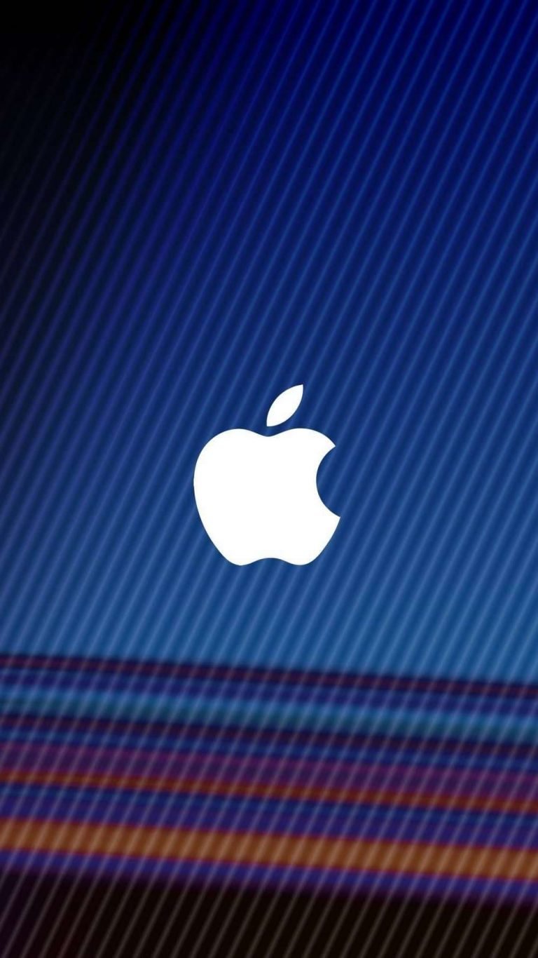 White Apple Abstract iPhone Wallpaper
