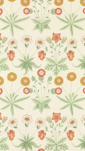 William Morris pattern mobile wallpaper daisy pattern mobile background