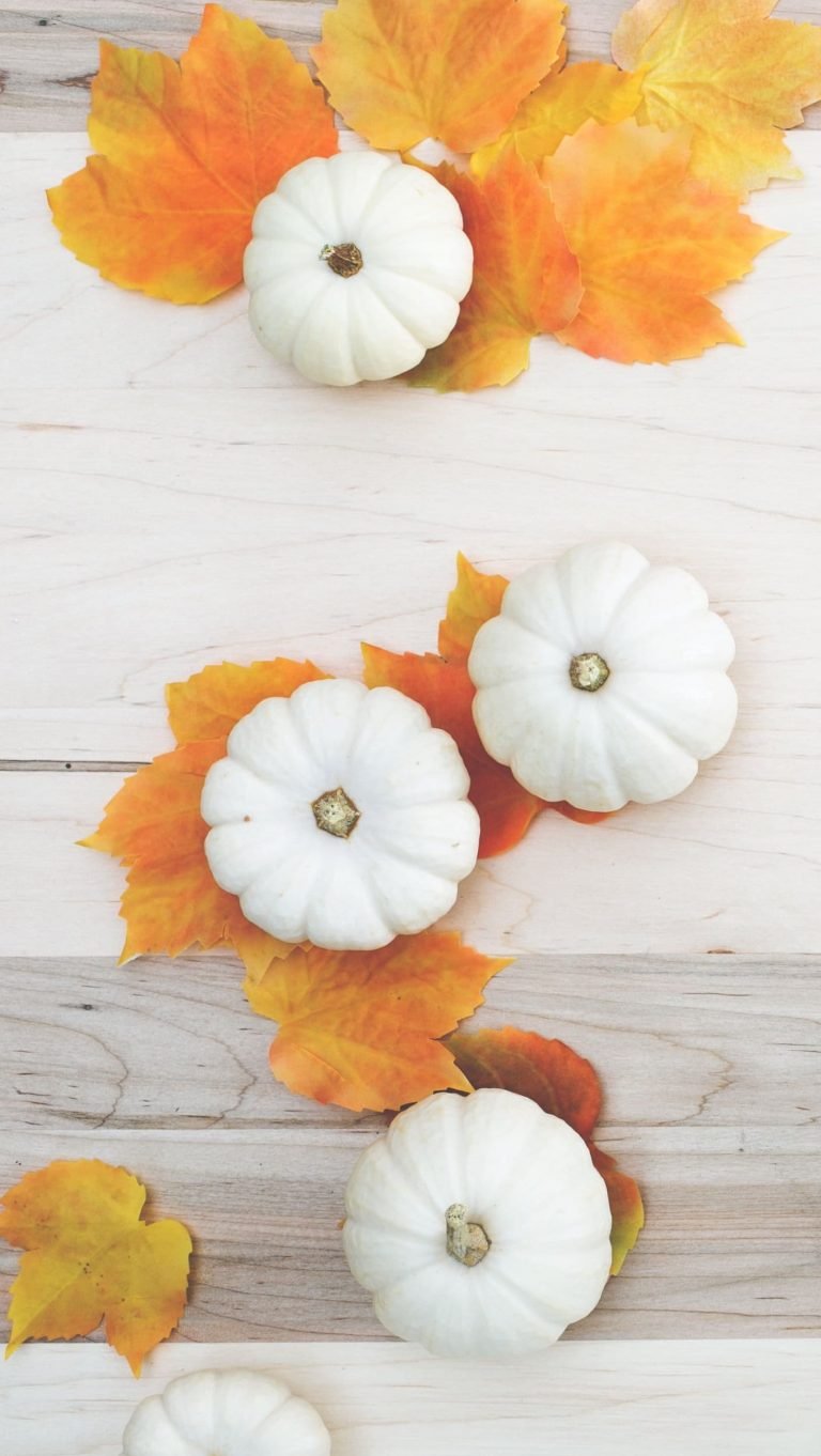 Woodgrain Autumn Flatlay Photo Thanksgiving Fall Pumpkin Seasons