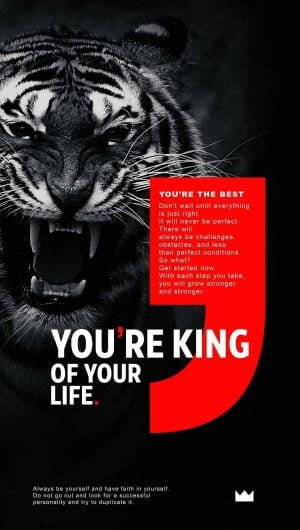 You Are King of your Life Quote wallpapers iphone