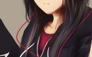 anime girl with skates urban art wallpaper 1