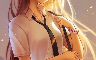 cute anim girl wallpapr for iphone 1