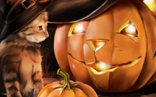 happy Halloween Pumpkin Jack o Lantern wallpaper Holidays