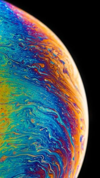 multicolored planet fluid painting 86525 1125x2436 640